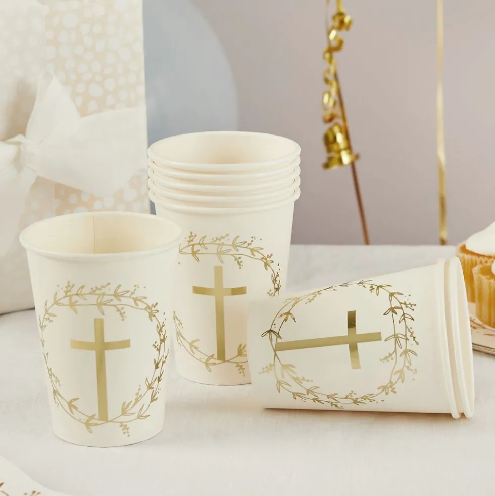 Papkrus Kors Guld