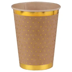 Papkrus Prikkede Brun/Guld