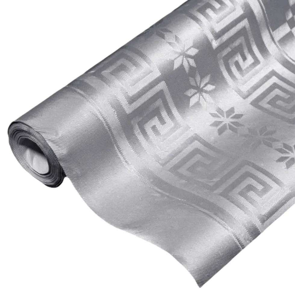 Pappersdug Damask Silver