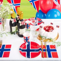 Papsugerør Norske Flag