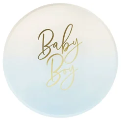 Paptallerkener Baby Boy Lyseblå