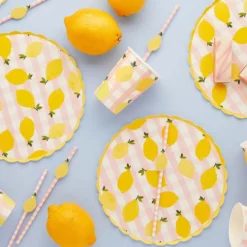 Paptallerkener Citroner