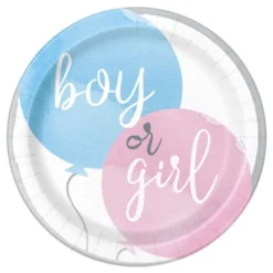 Paptallerkener Gender Reveal Boy & Girl