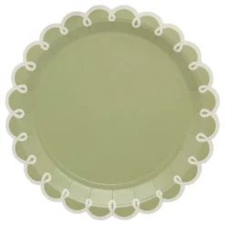 Paptallerkener Grønne Blade Botanic