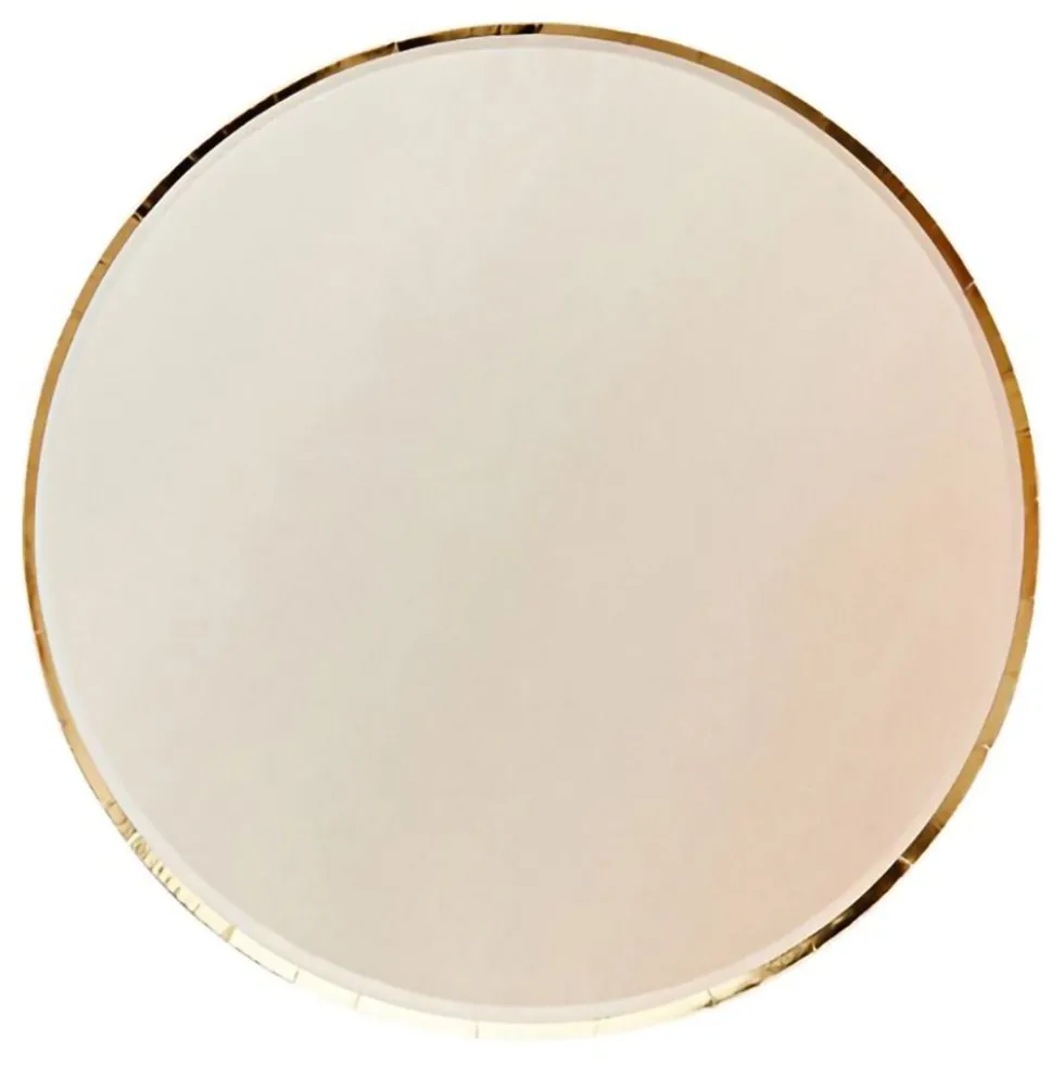 Paptallerkener Guld/Fersken Ombre