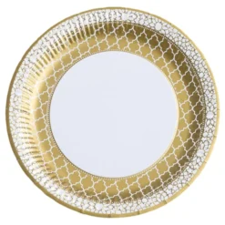 Paptallerkener Guld Ornament