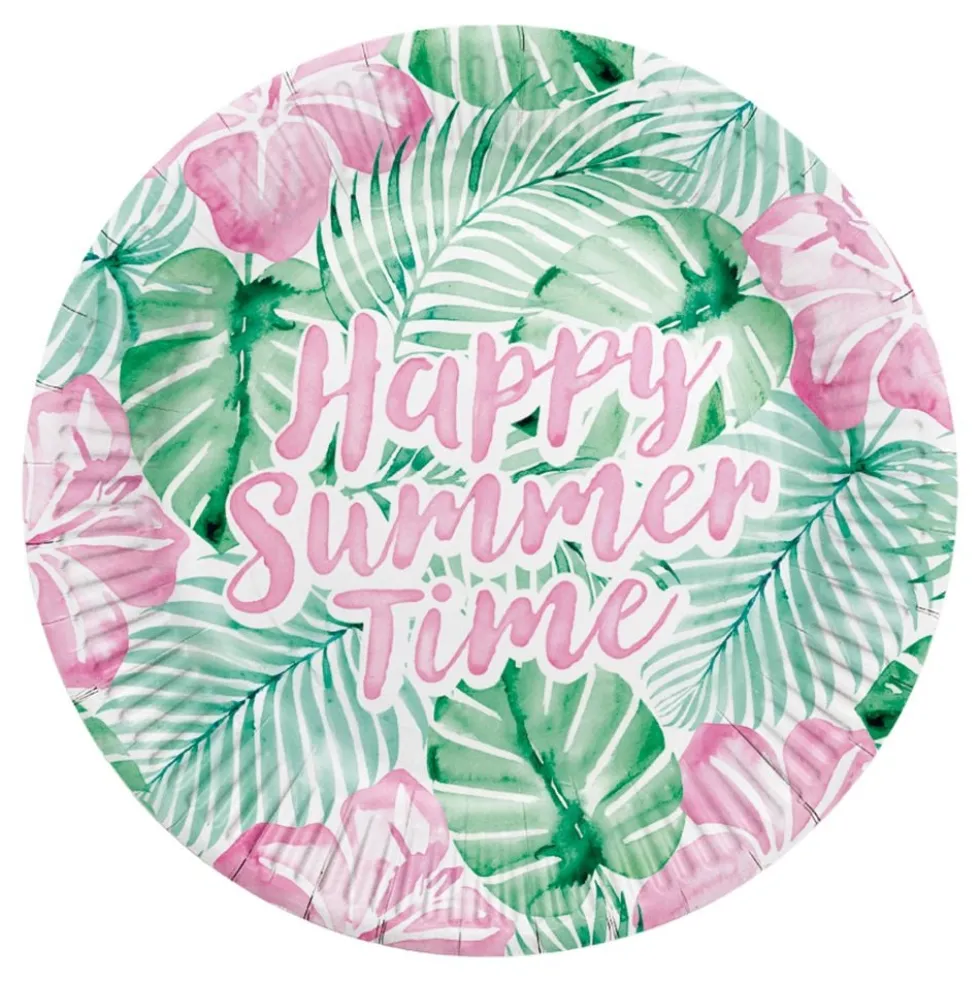 Paptallerkener Happy Summer Time