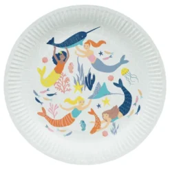 Paptallerkener Mermaid Waves