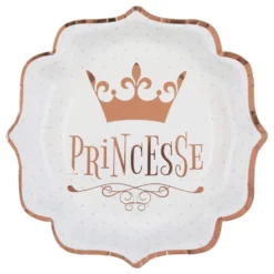 Paptallerkener Princesse Roséguld