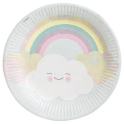 Paptallerkener Rainbow & Cloud