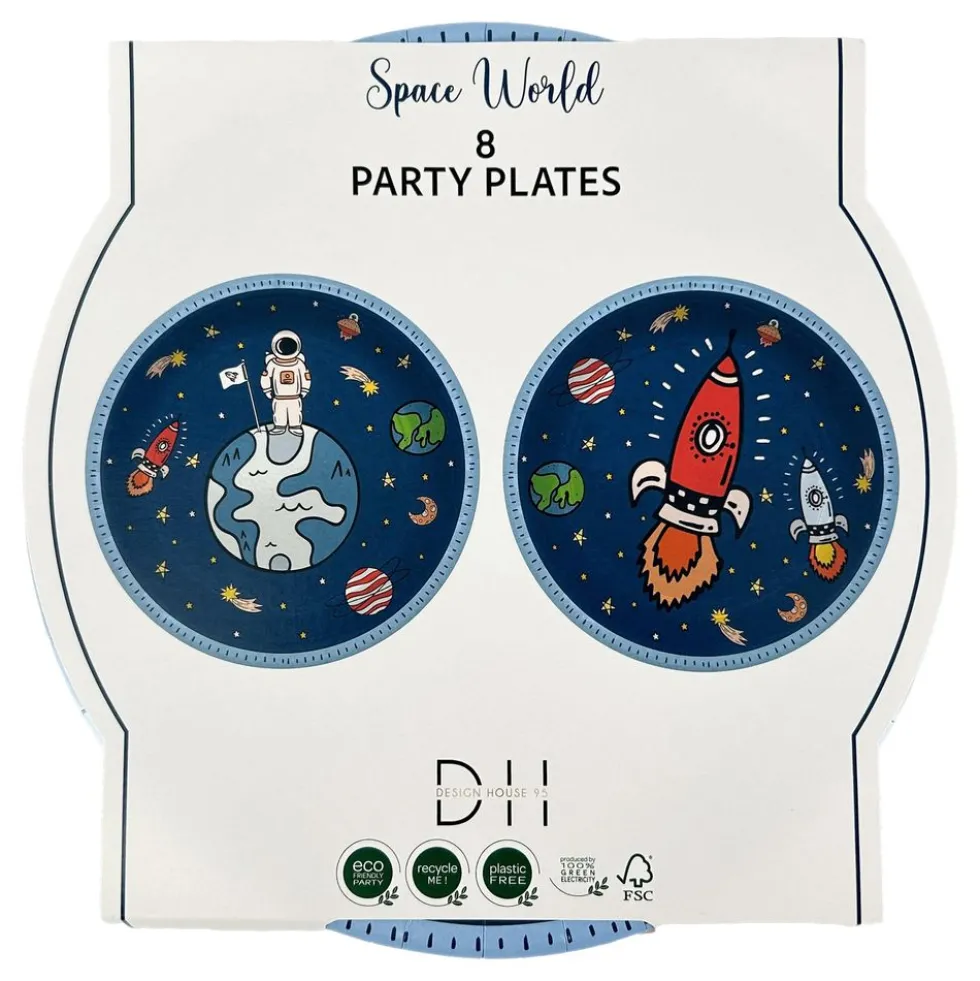 Paptallerkener Space World