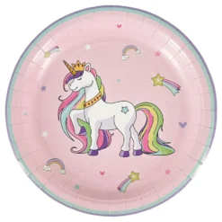 Paptallerkener Unicorns & Rainbows