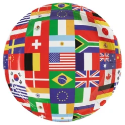 Paptallerkner Internationale Flag