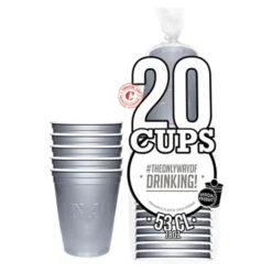 Party Cups Sølv