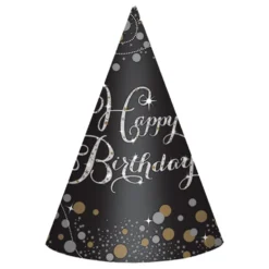 Partyhatte Happy Birthday Sparkling