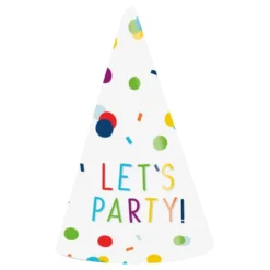 Partyhatte Let's Party Konfetti