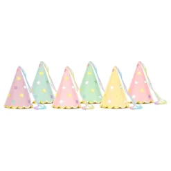 Partyhatte Pastel med Stjerner