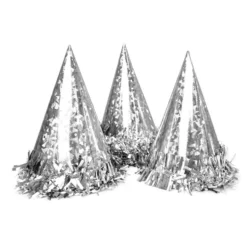 Partyhatte Silver Metallic