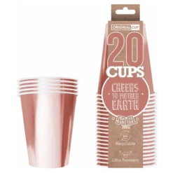 Partykrus Papir Roséguld