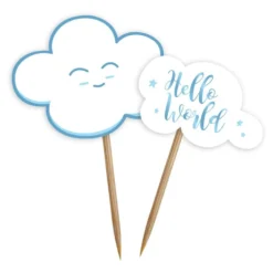 Partypicks Baby Shower Blå med Sky