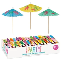 Partypicks Drinkparaply Flerfarvede