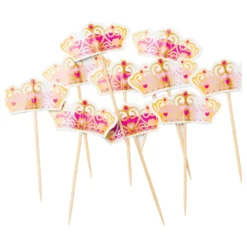 Partypicks Prinsessekrone Lyserød
