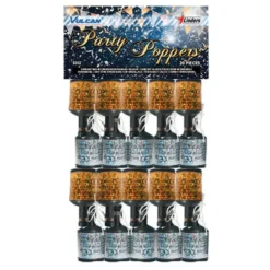 Partypoppers Guld/Sølv