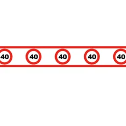 Partytape Trafikskilt 40