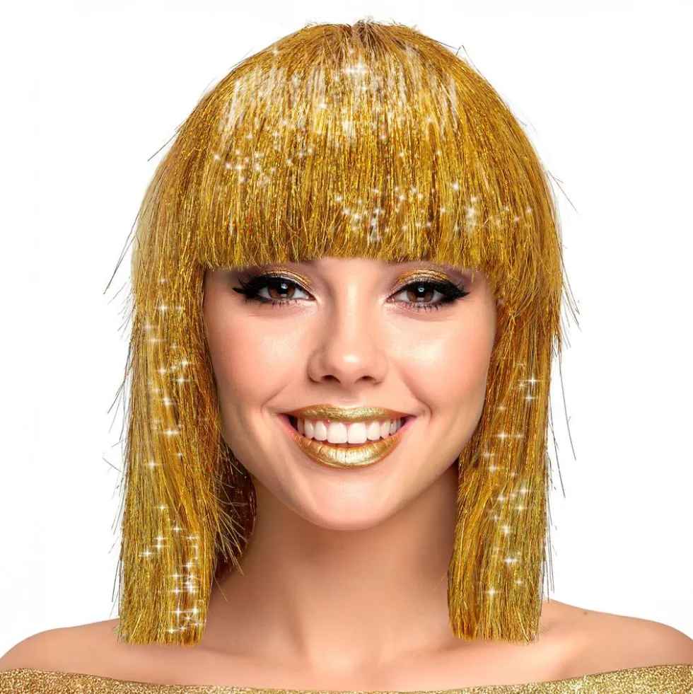 Paryk Guld Glitrende