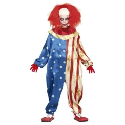 Patriotisk Klovn Børnekostume