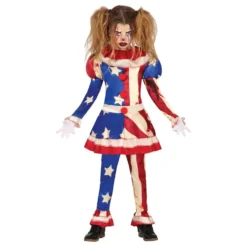 Patriotisk Klovn Børnekostume