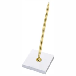 Pen med holder Guld