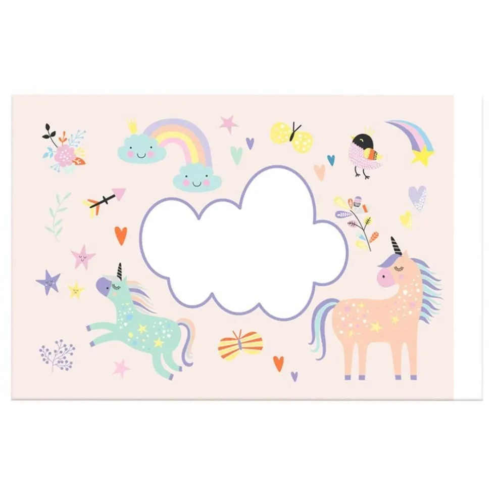 Personlige Stickers til Sæbebobler Unicorns & Rainbows