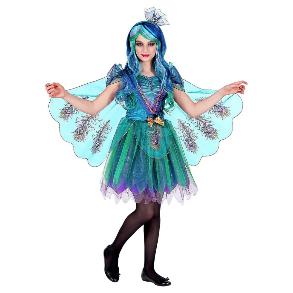Påfugl Børnekostume