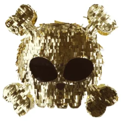 Piñata Dødningehoved Guld