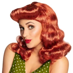 Pinup Rød Paryk