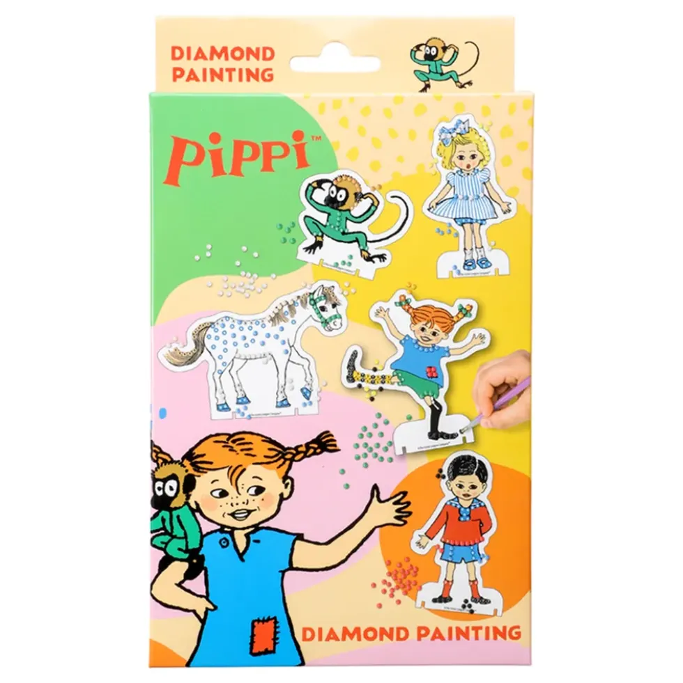 Pippi Langstrømpe Diamond Painting Kreativitetssæt