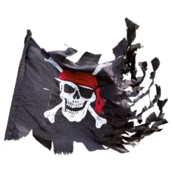 Piratflag Jolly Roger Slidt