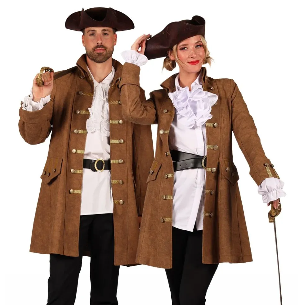 Piratjakke Brun Herre Deluxe