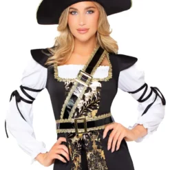 Pirat Kaptajn Dame Deluxe Kostume