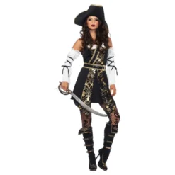 Piratkaptajn Damekostume Deluxe