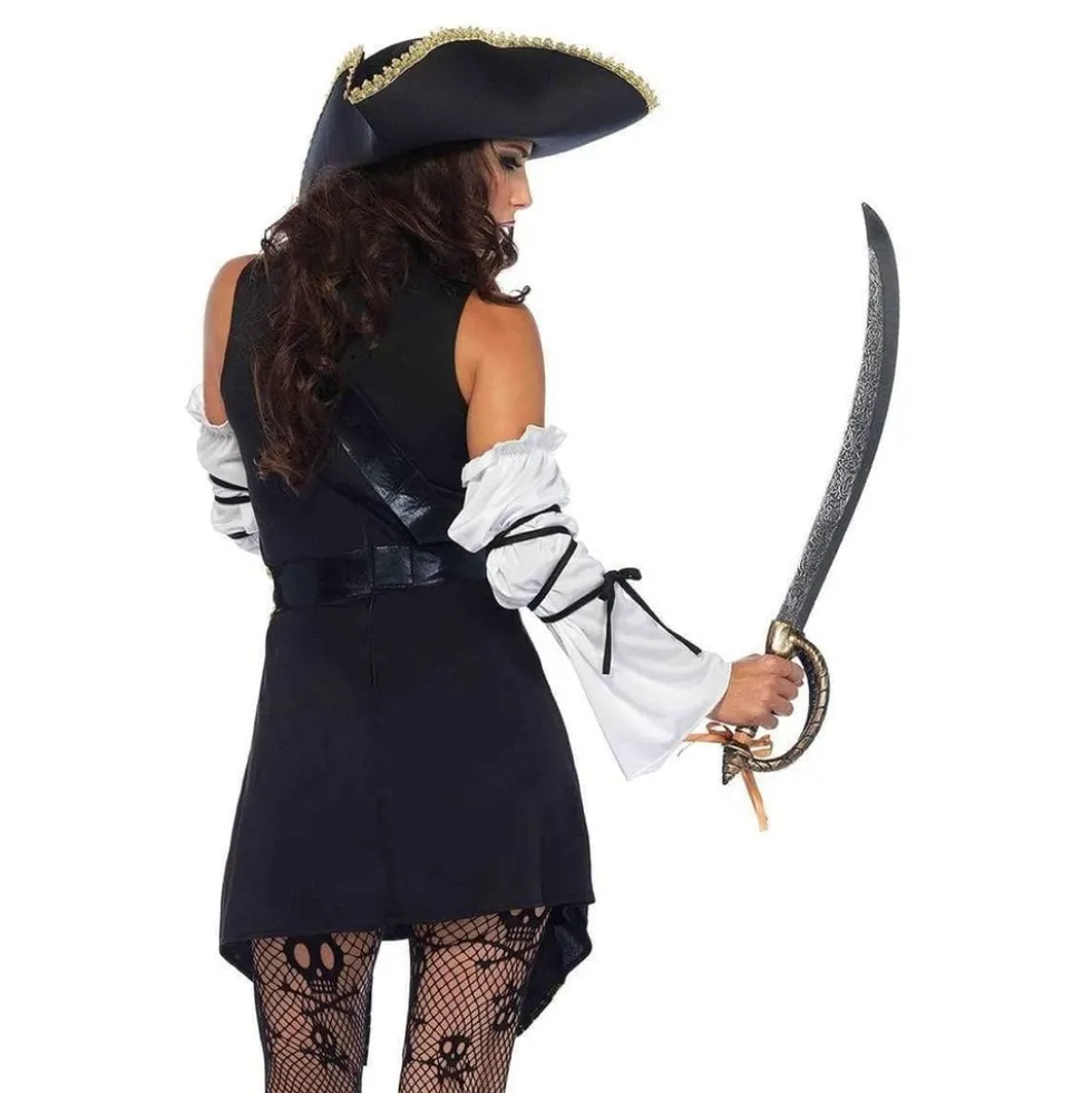 Piratkaptajn Damekostume Deluxe