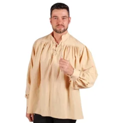 Piratskjorte Beige Deluxe