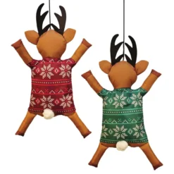 Påkørt Julerensdyr Dekoration