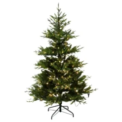Plastjuletræ med LED-belysning