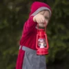Plastlygte med Håndtag Rød