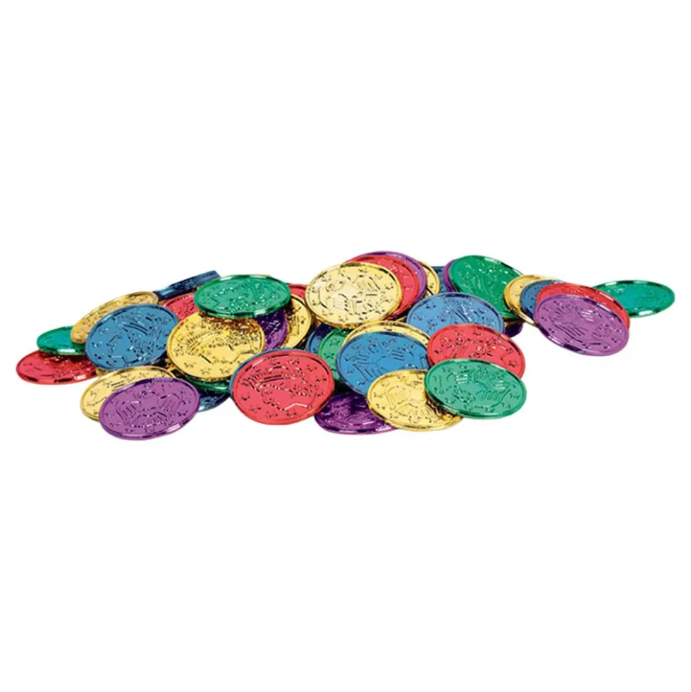 Plastmønt Flerfarvet