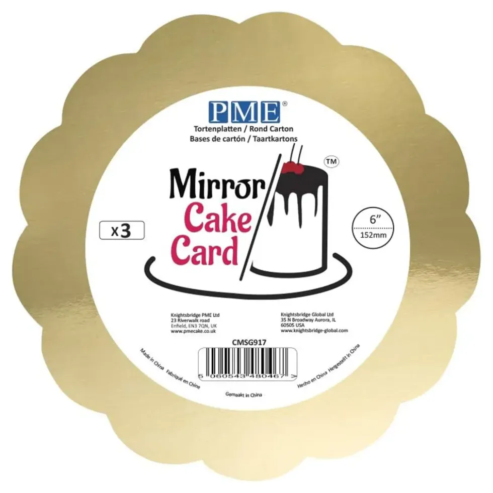 PME Kagefad Scallop Guld Metallic