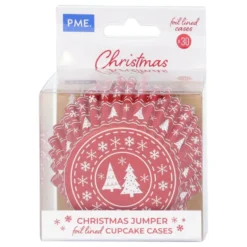 PME Muffinsforme med folie og julemotiv