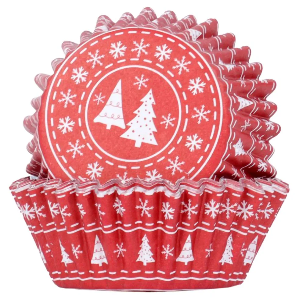 PME Muffinsforme med folie og julemotiv